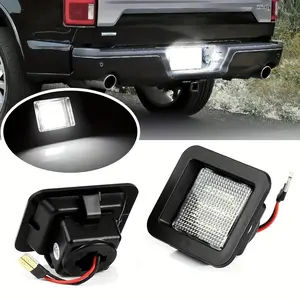 2 Pcs LED License Plate Light, Led Car Lights | Fit 2015-2021 Ford F150 + Multi-Vehicles Dual Voltage For Multiple Circuits 6500K High-Intensity Light DIY Install No Professional Service Long-Lasting Durable | Practical Modification