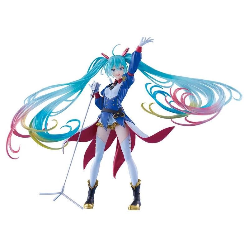 23cm BPEV Series Hatsune Miku x GUNDAM 45th Anniversary Version PVC Anime Official Prize Figure Collectible Model Table Ornament Fan Collection Holiday & Birthday Gifts