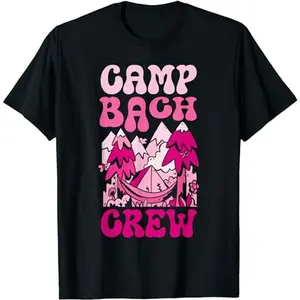 Camping Bridal Party Camp Bachelorette Camp Bach Crew T-Shirt