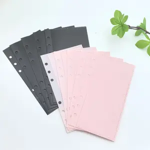 A6 Ring Binder Dividers Set, PP & Cash Storage Tabs, Index Cards for Notebooks, Scrapbook Supplies, Durable Reusable