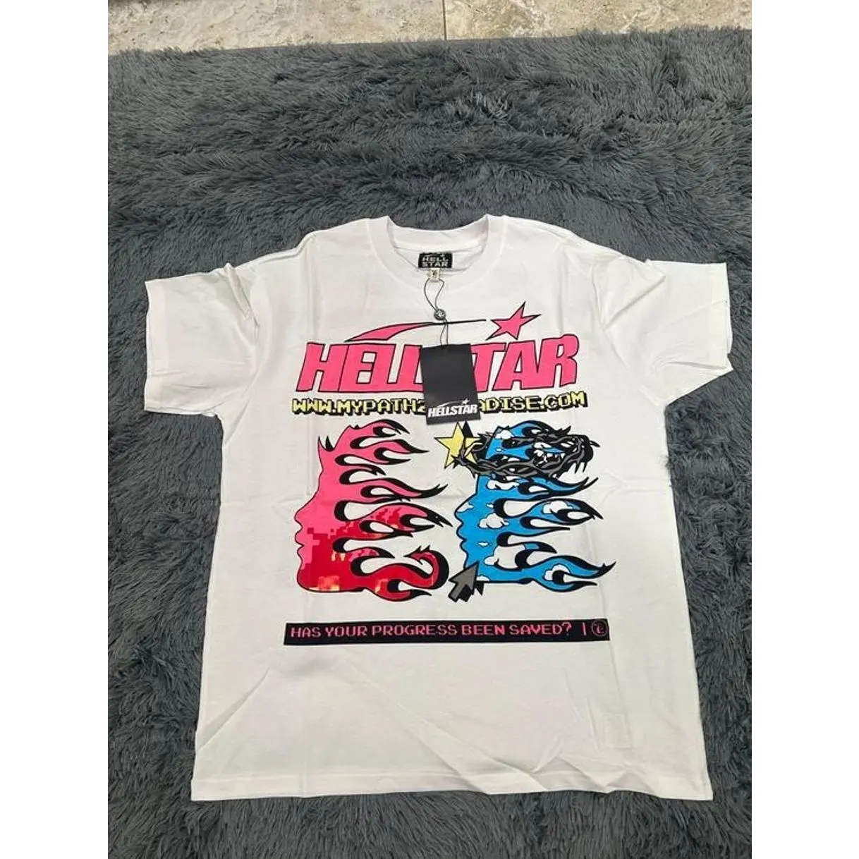 Hell-star Please Select A Path Y2K Aesthetic T Shirt, Harajuku Tee, Goth Punk T-Shirt, Alternative Clothing, Y2k Graphic Shirt, Unisex Shirt, Cotton Shirt, Vintage Shirt, Crewneck Shirt, Streetwear, Oversized T-Shirt DLR