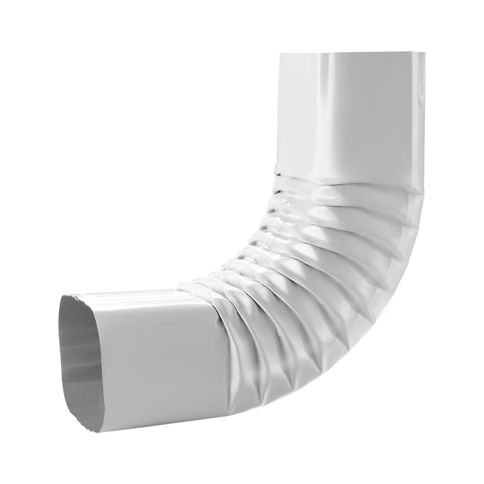 VEVOR Downspout Gutter Elbow 90 Degree for 3x4 inch Style A L-Shaped Downspout White