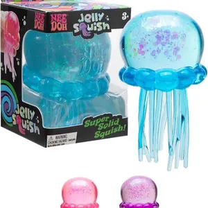 Needoh Jellyfish Fidget Toy, Durable Silicone Stress Relief Toy, Portable Anxiety Fidgets for Stress Relief Fidgeting