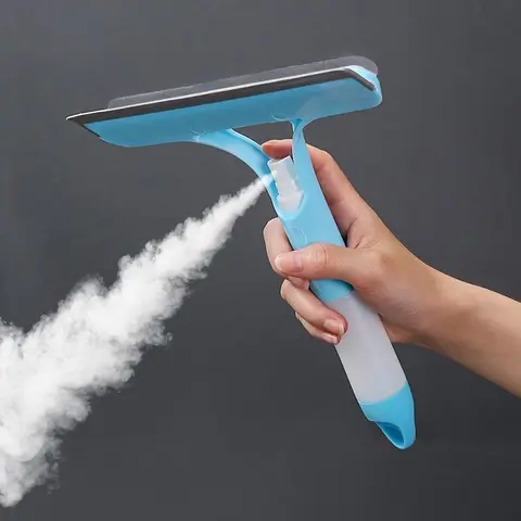 3 in 1 Window Cleaning Scraper with Spray Bottle - Multi-Functional Squeegee & Glass Scraper for Easy Home Decor Cleaning Tasks