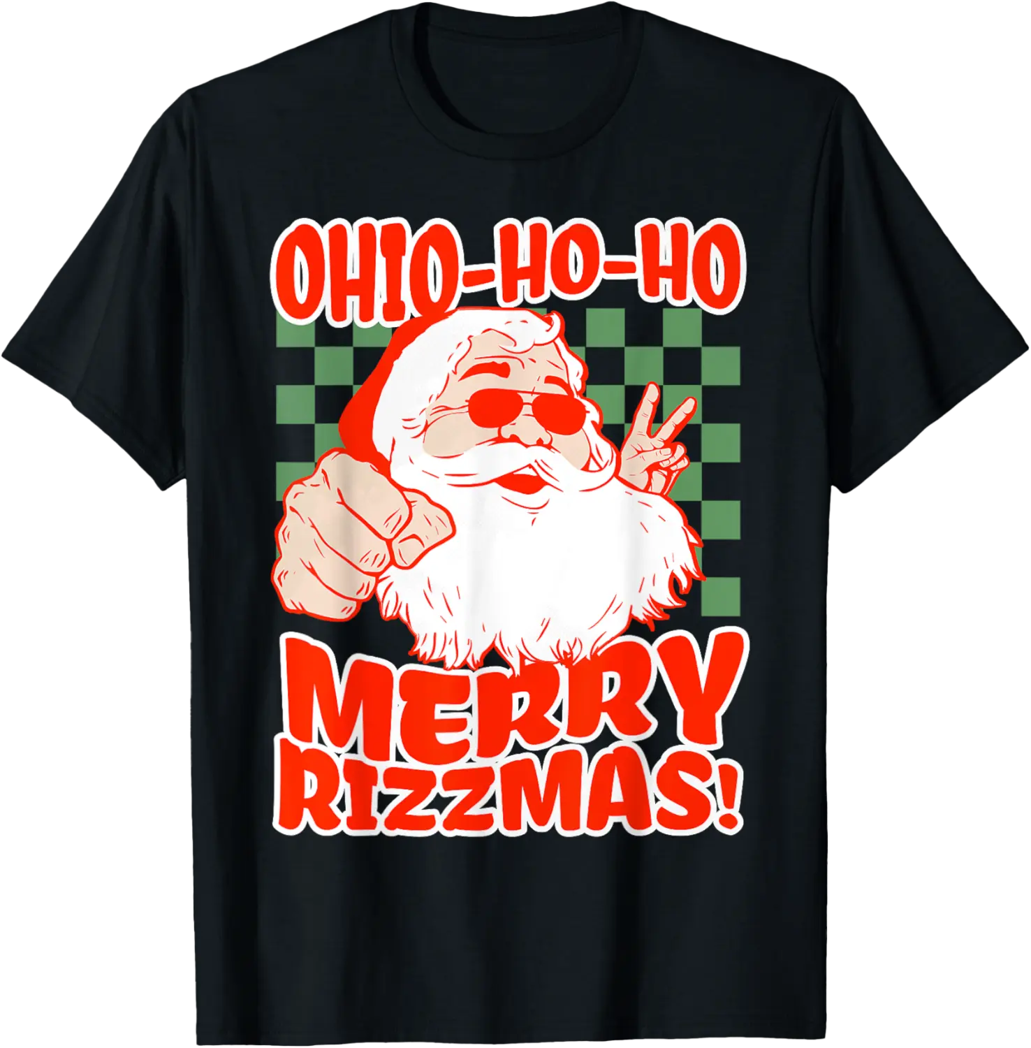 Ohio Merry Rizzmas Rizzler Santa Christmas Meme Brainrot T-Shirt - Lydiagarcia Shop 20B0DF8L36DM