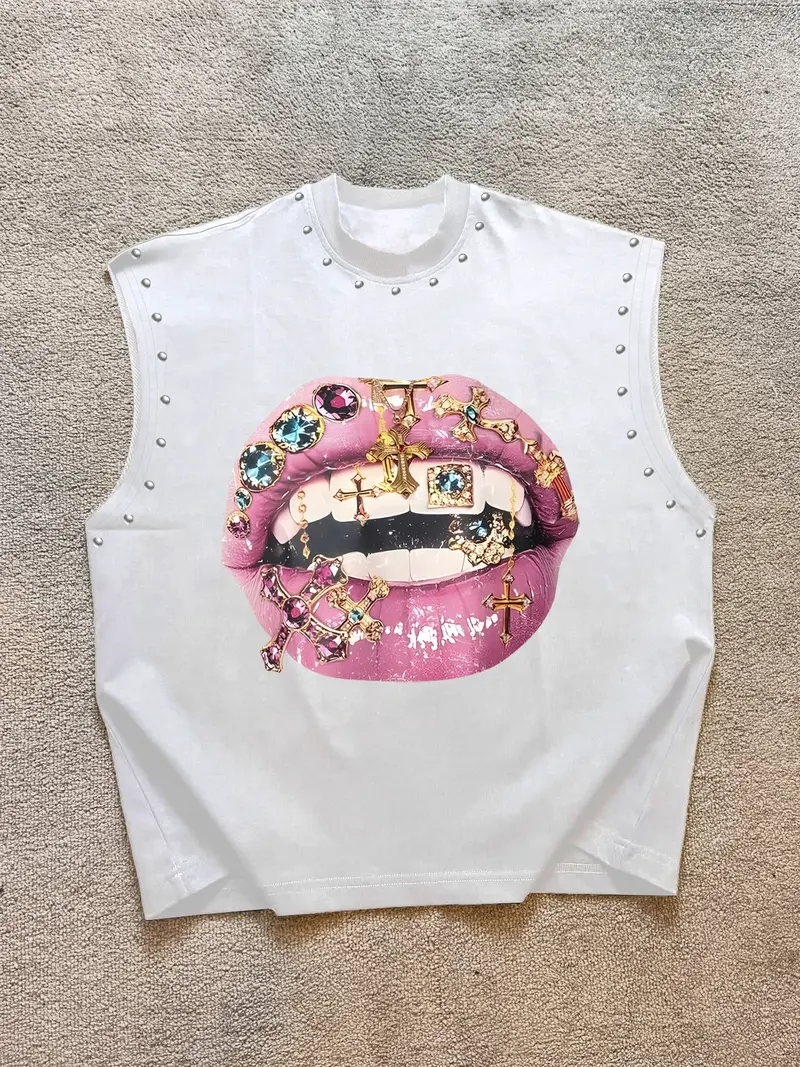 chrome hearts tank top pink - TikTok Shop