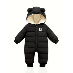 Baby Boys Girls Snowsuit Infant Winter Clothes Newborn Hooded Jacket Toddler Jumpsuit Coat
