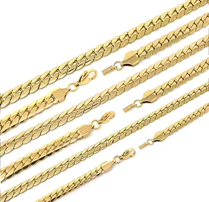 316L Stainless Steel Miami Cuban Chain Flat 4.5mm, 6mm, 8mm, 16"/18"/20"/24" Necklace - Unisex, Durable Construction, PVD Coating, Classic Miami Cuban Design