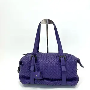 Pre-owned BOTTEGA VENETA Purple Intrecciato Tote Bag, W30cm, Soft LeatherN22691774