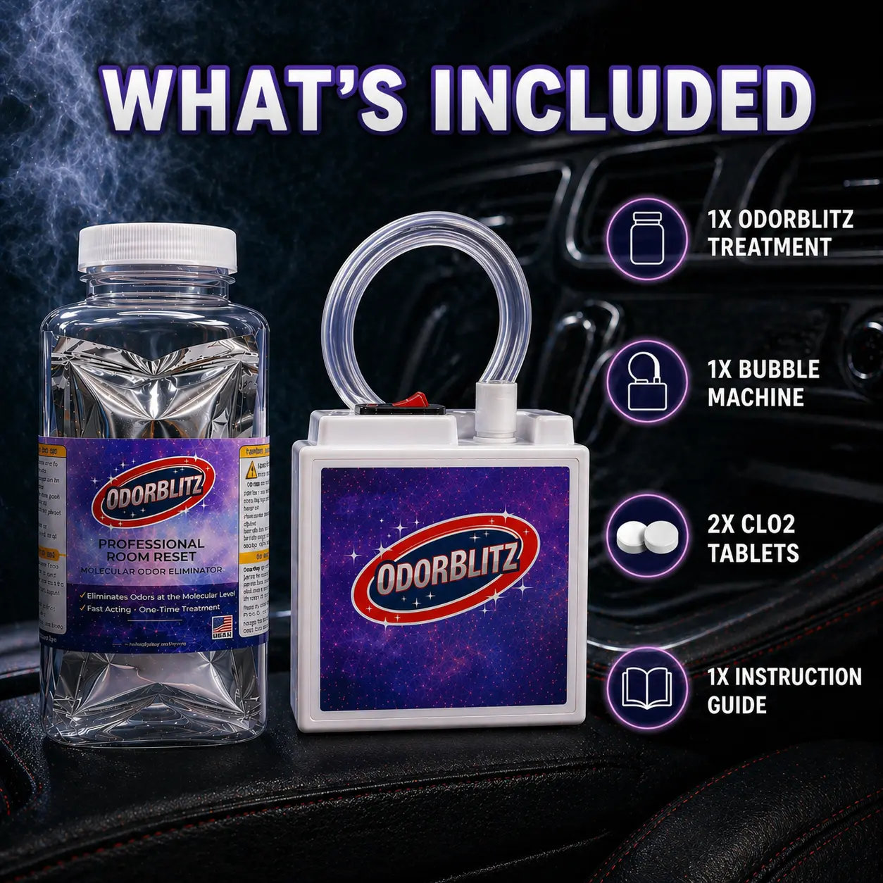 OdorBlitz Bomb - Ultimate Home Odor Eliminator with Chlorine Dioxide  Technology for Smoke Cigarette Urine Mildew Pet Vomit Food Sweat Chemical  Smells