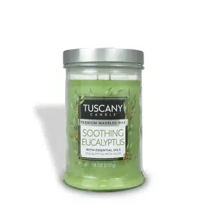 Soothing Eucalyptus Long-Lasting Scented Jar Candle (18 oz)