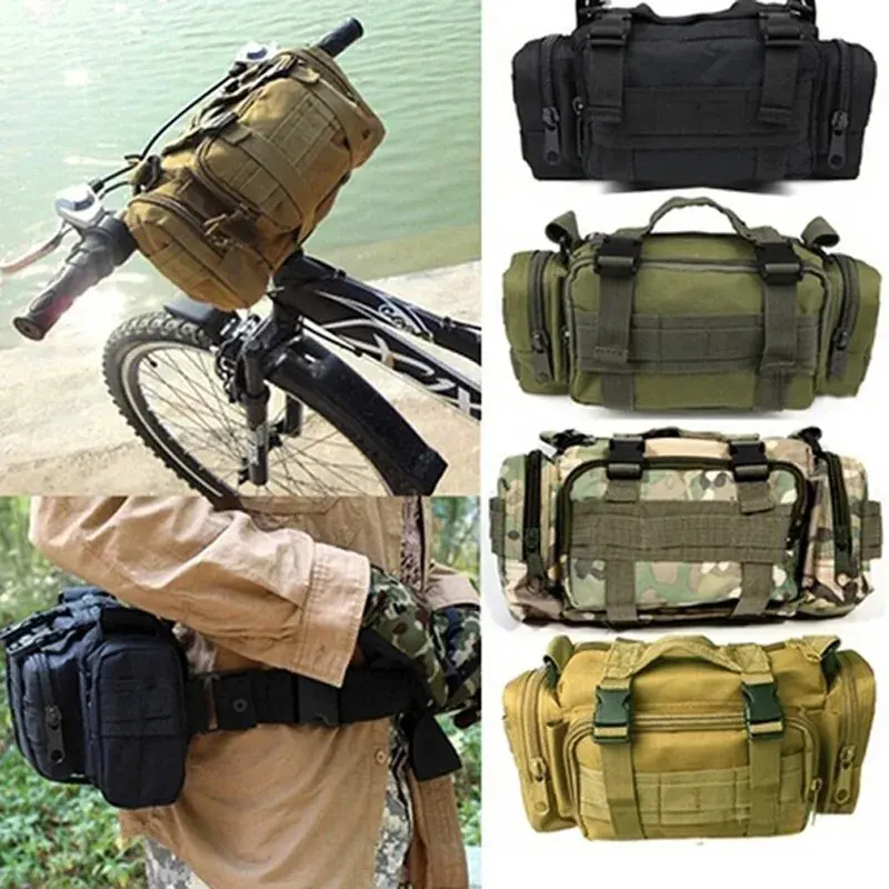 Waterproof Casual Waist Bum Bag - Adjustable Strap Carry All Crossbody Chest Pack for Men, Ideal for Hiking, Outdoor Camping