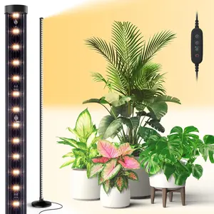 Bstrip Vertical Full Spectrum Grow Light with Stand - 16-65in Adjustable, 3 Modes & Timer, Wide Illumination