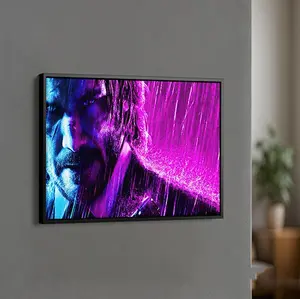 Keanu Reeves John Wick Movie Poster - Vintage Wall Art For Movie Room Decor & Fan Gifts