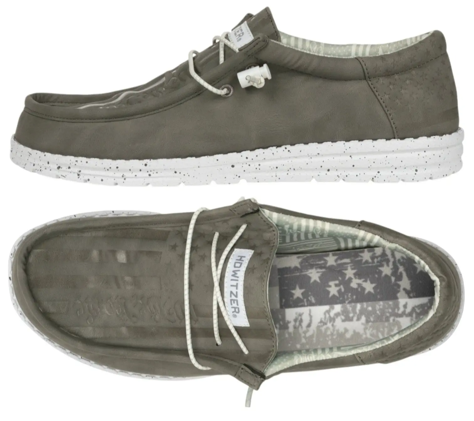 Howitzer Roam Blackout Unisex Slip-On Casual Walking Shoes - Lightweight Breathable Fabric Footwear with Elastic Laces, Men's Shoes, Casual Trainers