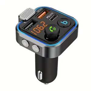 Wireless FM Transmitter for Car, PD 20W & QC 3.0 Car Charger with Microphone, Hands-free Siri Google Assistant Car Electrical Appliances