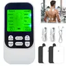 Mini Rechargeable Pulse Muscle Massager - 10-Mode Portable Electric Stimulator with 4 Multi-Pads for Therapy, Fitness Enthusiasts | Portable Muscle Massagers