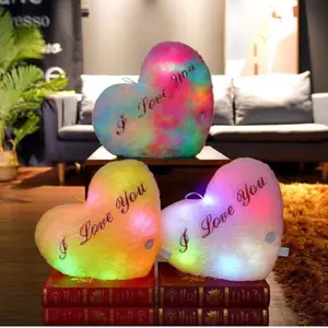 Colorful Glowing Five-pointed Star Pillow Plush Toy for Valentine's Day Girlfriend Gift Office Home Decoration