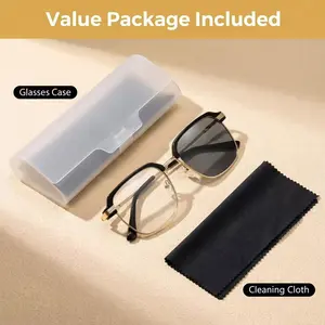 Smart Auto‑Focus Presbyopic Glasses, Dual Blue Light & UV Protection Reading Eyewear, Anti‑Fatigue All‑Day Wear Glasses for Seniors, Ideal for Home Use, Road Trips & Daily Tasks, Portable with Storage Case, Thoughtful Gift for Elderly Family Members
