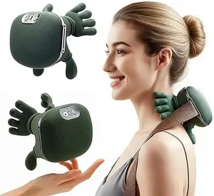 Bionic hand heating massage device, used for deep tissue pain relief, neck shoulder relaxer, wireless portable electric finger pressure 4D kneading massage, designed to simulate the human hand, suitable for neck/shoulder/hand/leg massage, mother'sdaygift
