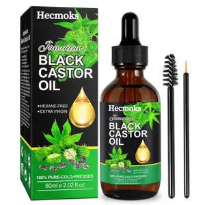 Jamaican Black Castor Oil – 100% Pure Cold Pressed for Hair Growth and Repair, Regulating Sebum and Moisture Balance while Enhancing Eyebrow & Eyelash Thickness with Vitamin E