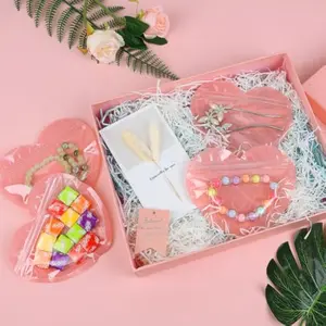 Jewelry Packaging Bag Heart-Shaped Resealable Bags, 30 Pcs Colorful PVC Jewelry Pouches, Self-Sealing Gift Card Candy Storage Bag for Earrings Necklaces