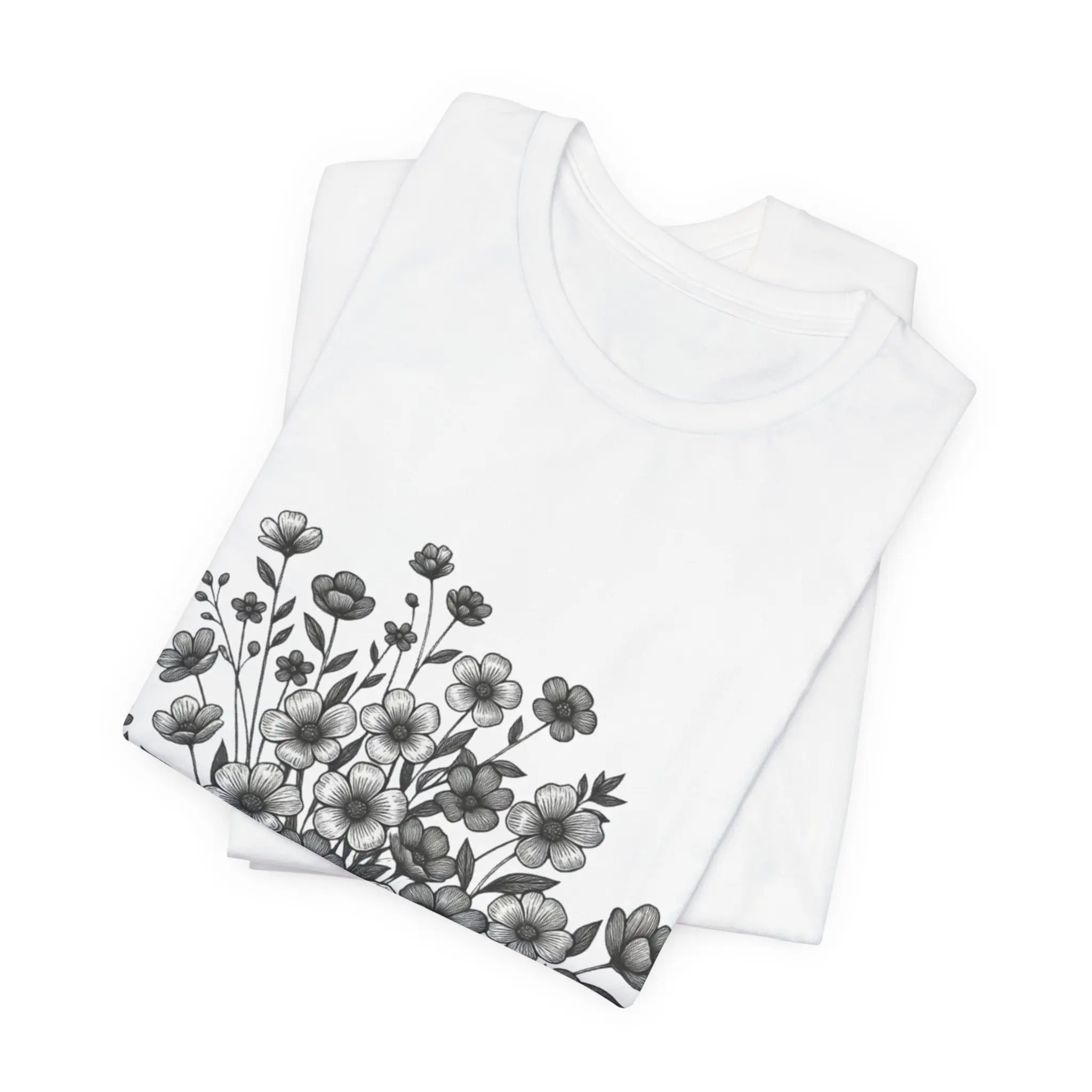 Enjoy the Little Things floral boutique T-Shirt (9 colors to choose) | hand-drawn printed floral tee