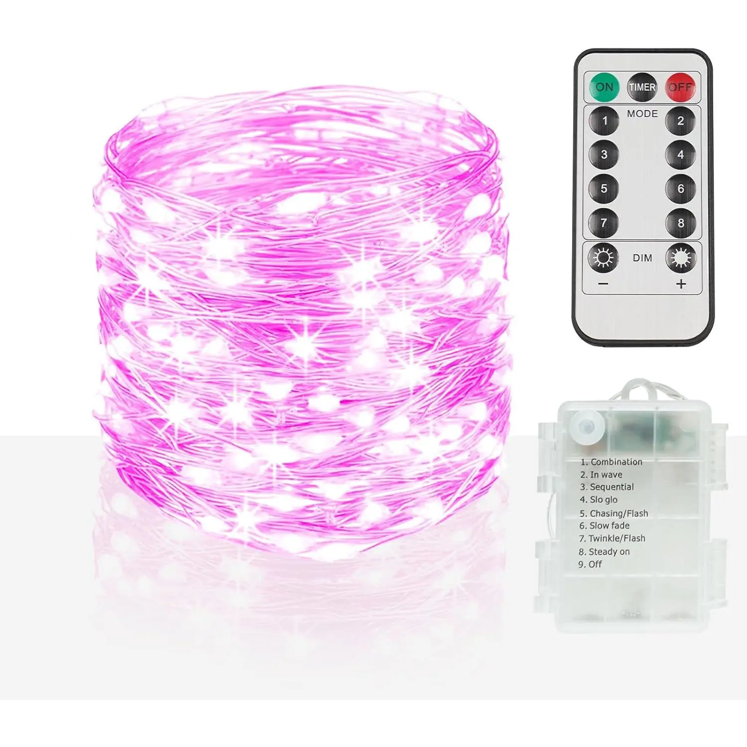 Christmas Fairy Lights  Operated Outdoor , 66ft 200 Led String Lights with Remote, Twinkle Lights for Bedroom, Dorm, Tapestry, Party Decorations