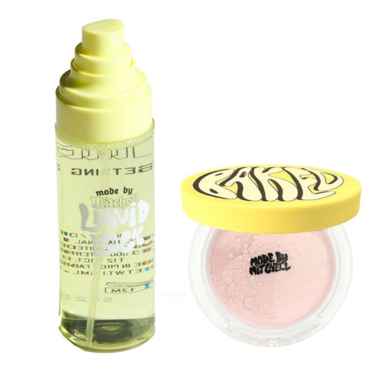 Baked Loose Powder & Setting Spray Bundle, 2 Counts/set Long-lasting Makeup Set, Perfect for All Skin Types, Face Makeup Sets Baked Loose Powder & Setting Spray Bundle, 2 Counts/set Long-lasting Makeup Set, Perfect for All Skin Types, Face Makeup Sets