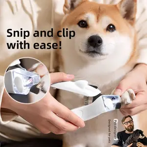 Dog Nail Clippers LED Light Blood Line Beginner Large Size Pet Nail Clippers Pet Shop Grooming and Care Supplies