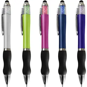 Ballpoint Writing Pens,8 pack(5 count+3 refills) with Stylus Tips 1mm Medium Point Pen Black Ink Pen Stylus Pens for iPads