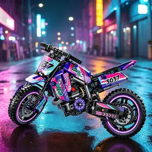 Motorcycle Building Block Set - 476 PCS Collectible Motorcycle Display Model,Motorbike Toy Collection Brick Kit for Adults Kids Boys Ages 6 7 8 9 10 11 12+ Years Old ﻿