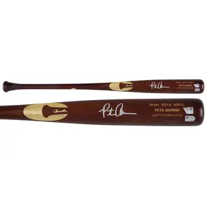 Pete Alonso New York Mets Autographed Player-Issued Brown Chandler Bat from the 2025 MLB Season - Fanatics Authentic Certified