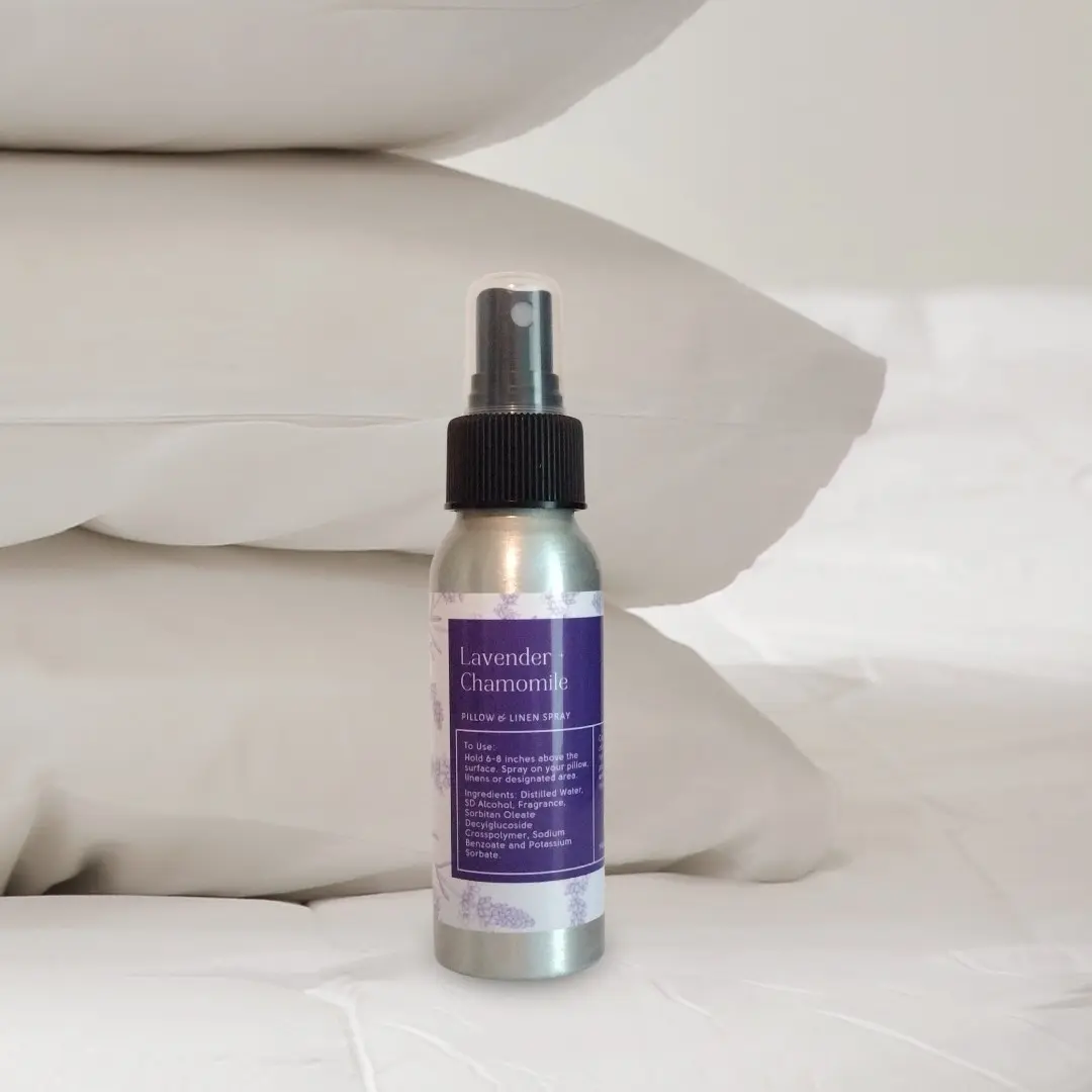 Lavender Vanilla Pillow Spray 2oz | Pillow Mist | Aromatherapy Sleep Spray | Calming Bed Linen Fragrance | Natural Stress Relief Wellness Scented Freshener Perfume