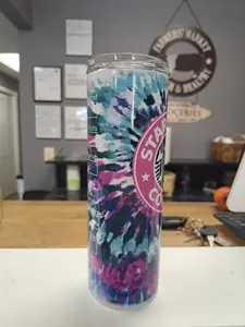 Starbucks Tie Dye 20oz Skinny Tumbler