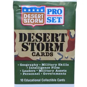 1991 Pro Set Desert Storm Trading Card Pack (HUSSEIN ROOKIE CHASE) 1991 Pro Set Desert Storm Trading Card Pack (HUSSEIN ROOKIE CHASE)