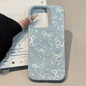 A Cute And Highly Creative Full-Screen Phone Case Featuring a Bow Design, Compatible with Iphone 17, 16, 15, 14, 13, 11, And 12 Pro Max, As Well As 16 And 14 Plus. It Offers Drop Protection, Has a Built-In Magnetic Design for Easy Carrying