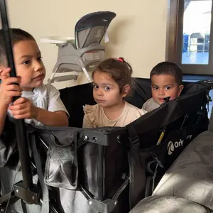 Collapsible Heavy Duty Utility Wagon Cart, Extra Long Beach Cart with All Terrain Wheels 360-560LB Capacity 120L-300L Storage, Foldable Utility Cart with Durable Steel Frame & Black Oxford Fabric for Groceries, Shopping, Camping, Sports, Garden