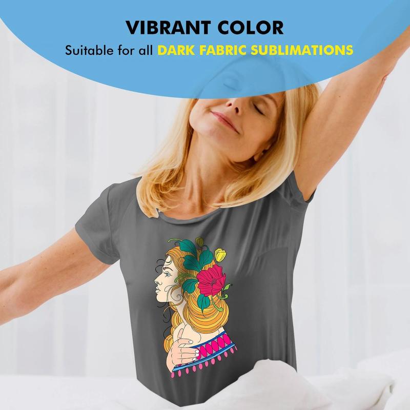 A-SUB Sublimation Bundle: A-SUB Ink (4x120ml) + Sublimation Paper (110 Sheets) + HTV (12x10ft) + Tape"