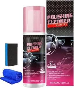 Car Interior Polishing Agent, Car Leather Interior Care, Cleaning & Maintenance, Polish Refreshing Agent, Automotive Accessories, Dashboard Leather Cleaner