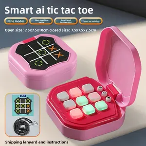 New Smart Tic-Tac-Toe, Children's Educational Multi-Mode Toy, Board Game Handheld Electronic Game Console, Logic Thinking Training Parent-Child Interactive Toy, Holiday Gift