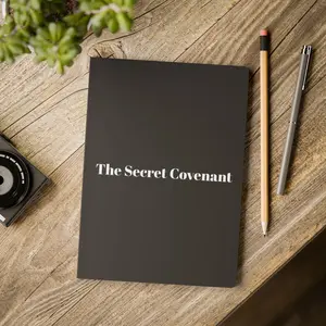 Softcover Journal — “The Secret Covenant” Minimalist Notebook with QR Code Back