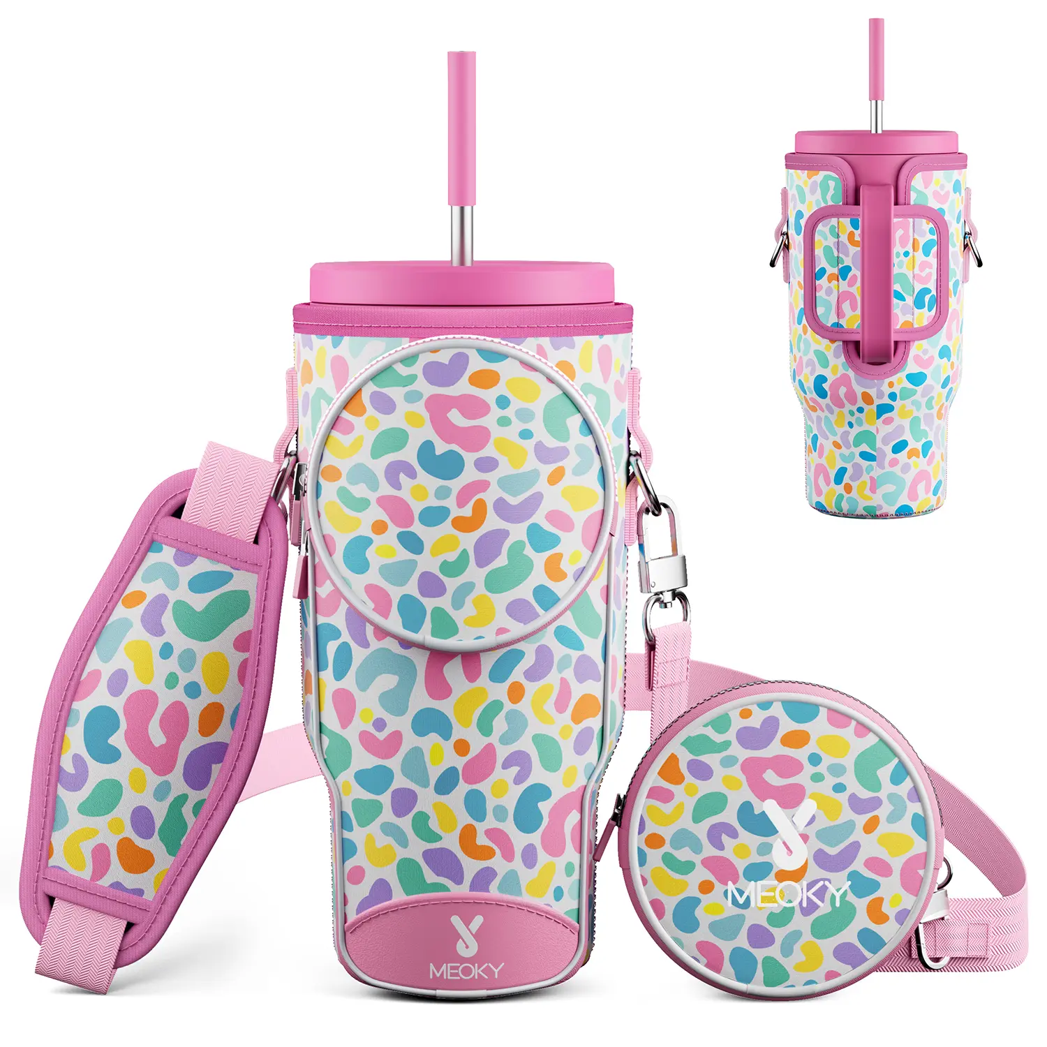 Colorful leopard print