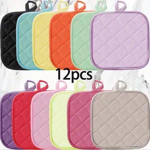 Set of 12 Mats in Various Colors, Stylish Kitchen Decor, Ideal for Holiday Presents