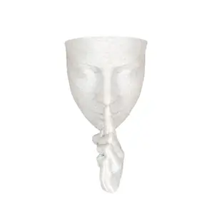 Funny Face Shape Planter, Durable Plastic Wall Plant Pot, Home Decor with Screws, New Arrival, Unique Indoor Gardening Accessory, Wall Planters