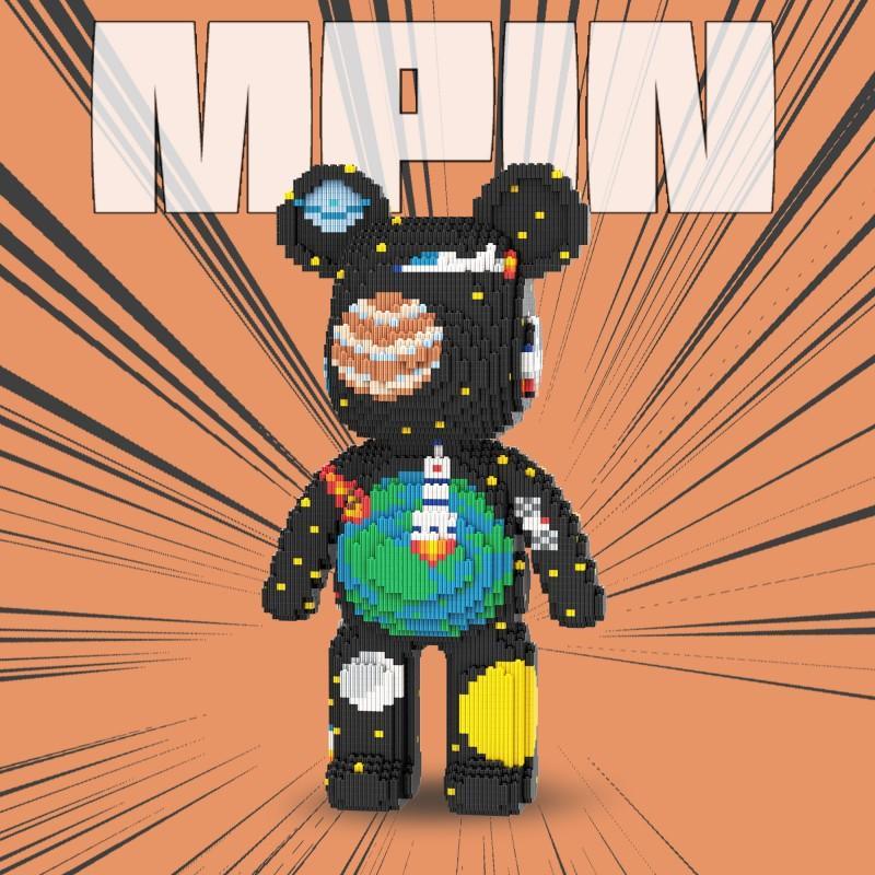 5800 Pieces Space Bear Building Blocks Set, 43cm High Creative Toy, Unisex Gift for Boys and Girls, Home Decoration