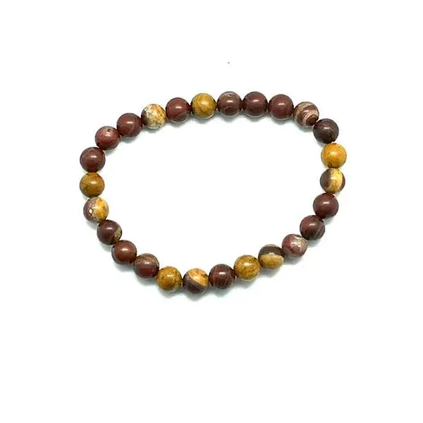 Small Mookaite Jasper Beaded Bracelet
