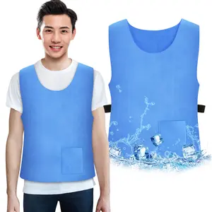 Unisex PVA Fabric Water-Activated Cooling Vest, High-Temperature Protection Wear for Hot Weather, Home Supplies Heat Relief Gear