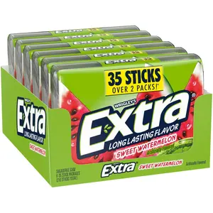 Extra Watermelon Sugar Free Chewing Gum Bulk Pack, 35 Sticks (6 Pack)