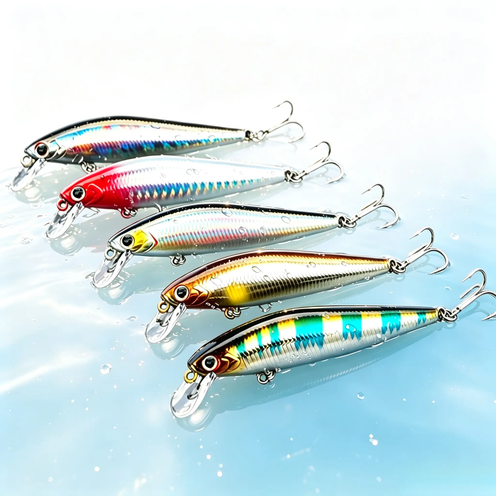 5PCS Artificial Fishing Lure, Fishing Lure for Freshwater and Saltwater Lifelike Fishing Lures Multi Jointed Swimbait,Outdoor fishing equipment and accessories,Fishing Gifts for Men
